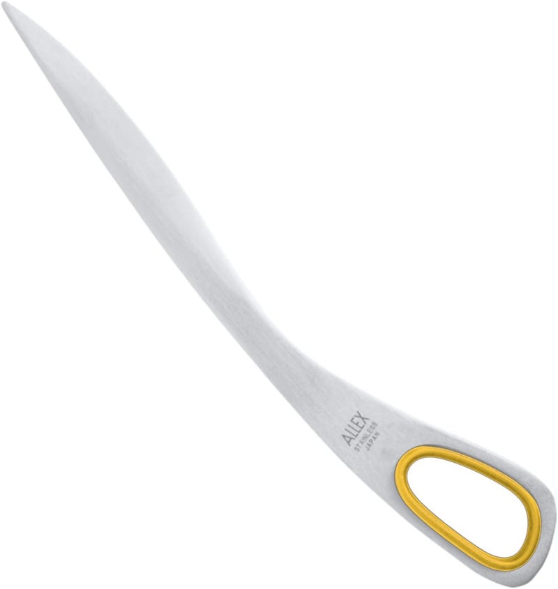 ALLEX\アレックス Letter Opener 6.7" Sword Envelope Opener Knife, Japanese Stainless Steel Blade, Mail Opener Paper Knife Tool All Metal, Yellow, Made in Japan - Image 1